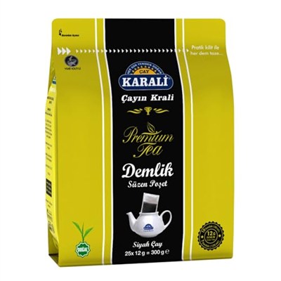 Karali Premium Demlik Poşet Siyah Çay 25li 3 Adet