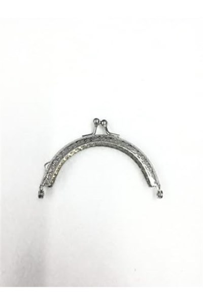 karan tuhafiye Çanta Ve Cüzdan Klipsi Oval 12 Cm Gümüş