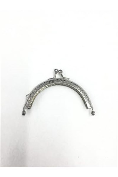 karan tuhafiye Çanta Ve Cüzdan Klipsi Oval 12 Cm Gümüş