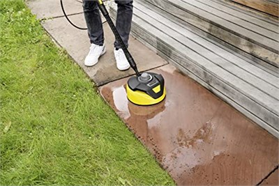 Karcher T-Racer T 5 Yüzey Temizleyici (Su Sıçramasına Karşı Koruma, Büyük Yüzeyler için, Iki Düz Püskürtme Başlığı, Dikey Çalışma için Sap)