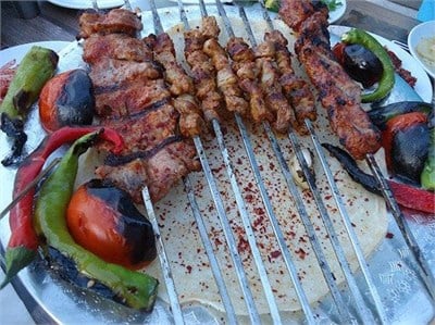 Kare Çöp Şiş Ciğer Şiş Tavuk Şiş Kuşbaşı Et Şişi 10 Adet 70 cm (5mm)