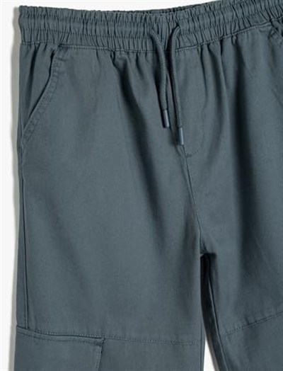 Kargo Jogger Pantolon Cepli Beli Bağlamalı
