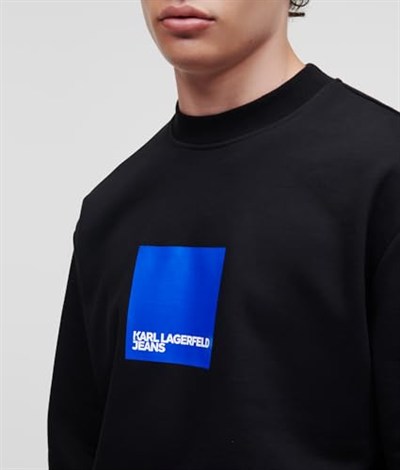 KARL LAGERFELD JEANS Erkek Klj Regular Logo Sweat Sweatshirt