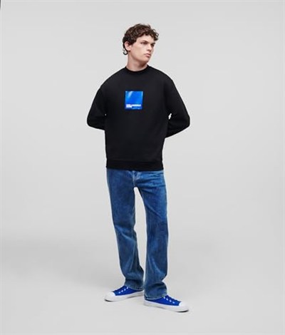 KARL LAGERFELD JEANS Erkek Klj Regular Logo Sweat Sweatshirt