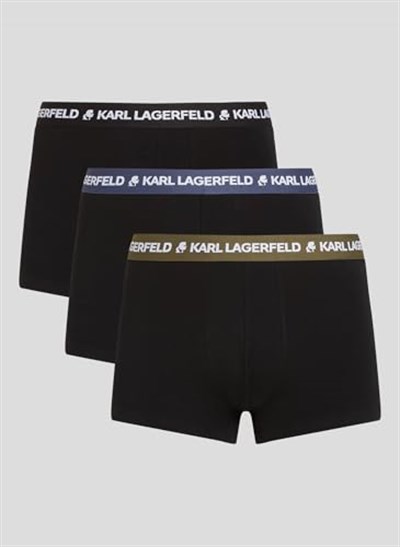 KARL LAGERFELD Logo Gövde Colorband (X3) Trunks Erkekler