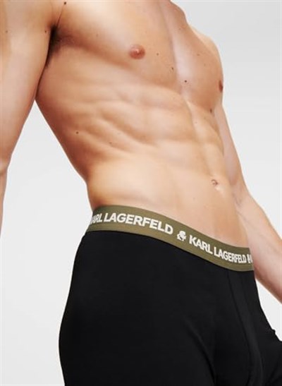 KARL LAGERFELD Logo Gövde Colorband (X3) Trunks Erkekler