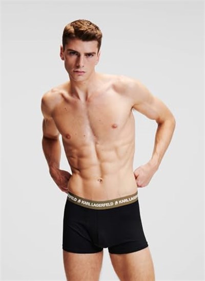 KARL LAGERFELD Logo Gövde Colorband (X3) Trunks Erkekler