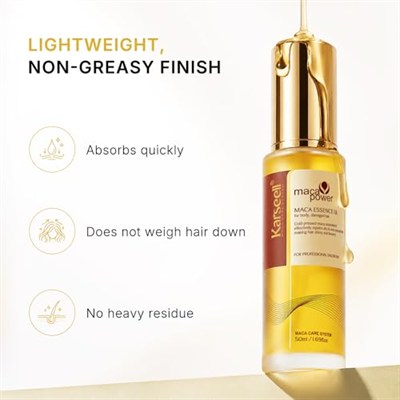 Karseell Argan İçerikli Saç Bakım Yağı 50 ml Maca Özü Saç Bakım Yağı