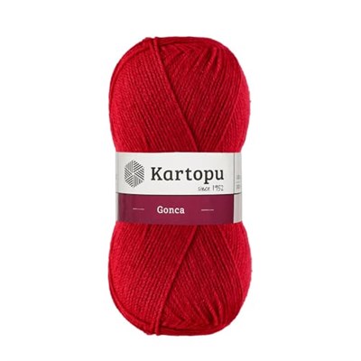Kartopu Gonca El Örgü İpi 100 gr K132 Koyu Kırmızı