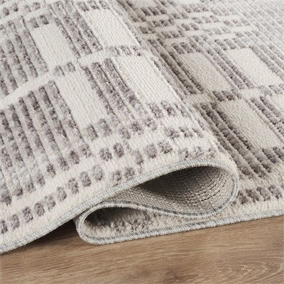Kaşmir Halı 7/24 İskandinav Velar Gri 120x180 cm