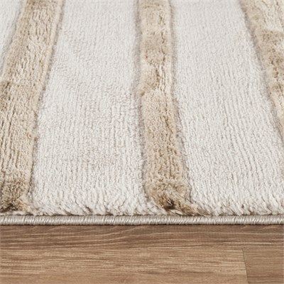 Kaşmir Halı 7/24 Plushy Basra Beyaz 50x80 cm