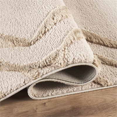 Kaşmir Halı 7/24 Plushy Doha Bej 50x80 cm
