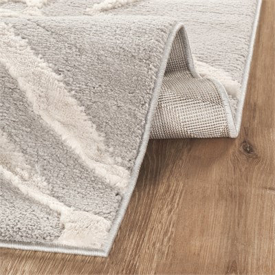 Kaşmir Halı 7/24 Plushy Doha Gri 80x150 cm