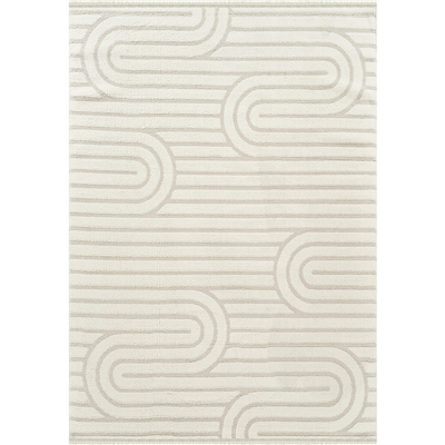 Kaşmir Halı 7/24 Plushy Runa Cream 80x300 cm