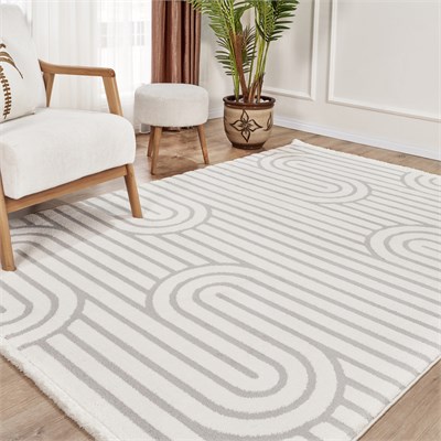 Kaşmir Halı 7/24 Plushy Runa Gray 200x290