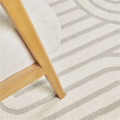 Kaşmir Halı 7/24 Plushy Runa Gray 50x80