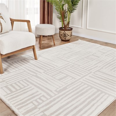 Kaşmir Halı 7/24 Plushy Tova Cream 200x290 cm