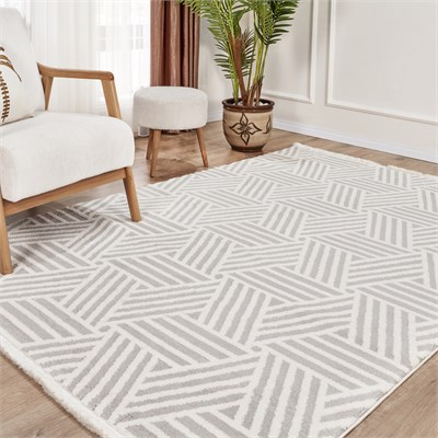 Kaşmir Halı 7/24 Plushy Tova Gray 160x230 cm
