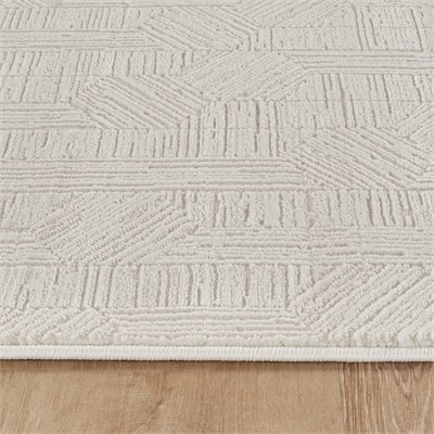 Kaşmir Halı 7/24 Sahara Softline Aura White 80x300 cm