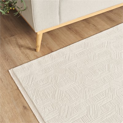 Kaşmir Halı 7/24 Sahara Softline Aura White 50x80 cm
