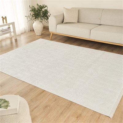 Kaşmir Halı 7/24 Sahara Softline Aura White 80x300 cm