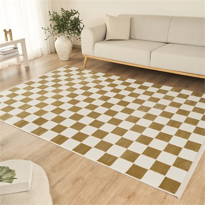Kaşmir Halı 7/24 Sahara Softline Elen Gold 80x150 cm