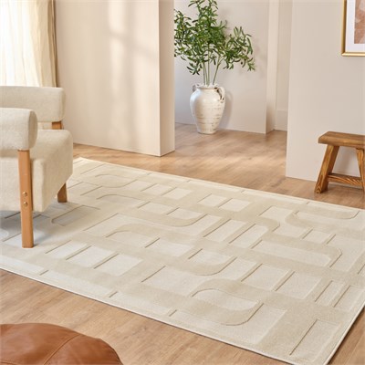 Kaşmir Halı İskandinav Tora White 120x180 cm