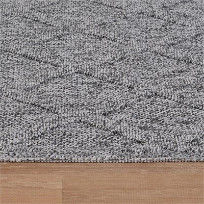 Kaşmir Halı Kilim/Jüt Belek Gri 120x180 cm