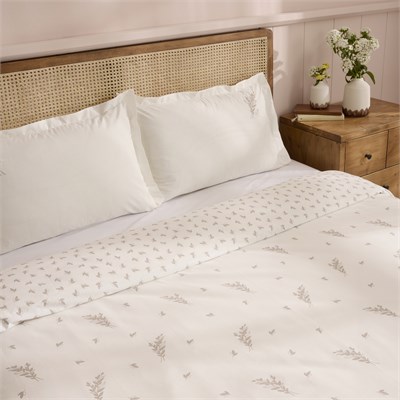 Kaşmir Home Elena %100 Pamuk Çift Kişilik Nevresim Takımı Bej