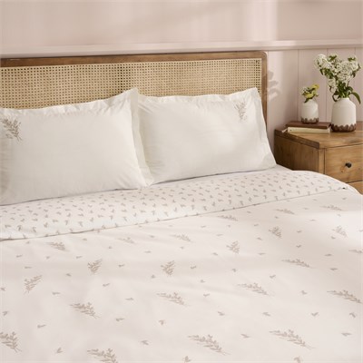 Kaşmir Home Elena %100 Pamuk Çift Kişilik Nevresim Takımı Bej