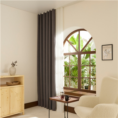 Kaşmir Home Holly Ada Fon Perde Koyu 150x270 cm