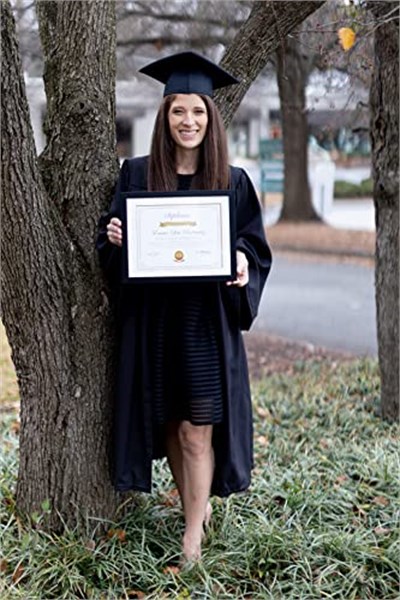 Kate & Milo Diploma Çerçevesi, Klasik Belge ve Sertifika Ekran Çerçevesi, Beyaz Mat Siyah, Mezun Hediye Fikirleri, Duvar veya Masa Üstü Çerçeve