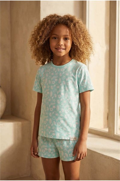 Katia & Bony Çocuk Sea La Vie Deniz Temalı Şortlu Pijama Takımı, 12612K2014 - Seçenekler: 2-3 Yıl, 4-5 Yıl, 6-7 Yıl, 8-9 Yıl, 10-11 Yıl, 12-13 Yıl