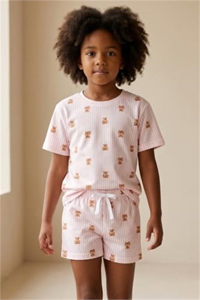 Katia & Bony Kız Çocuk Teddy Şortlu Pijama Takımı, 12612E2004 - Seçenekler: 2-3 Yıl, 4-5 Yıl, 6 Yıl, 8 Yıl, 10 Yıl, 12 Yıl, 14 Yıl