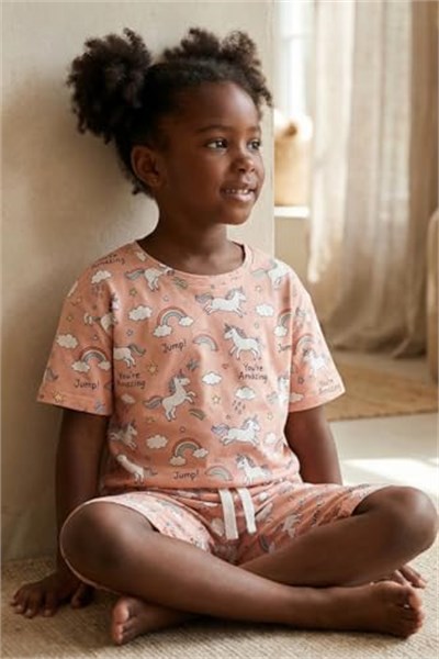 Katia & Bony Kız Çocuk Unicorn Şort Pijama Takımı, 12612E2002 - Seçenekler: 2-3 Yıl, 4-5 Yıl, 6-7 Yıl, 8-9 Yıl, 10-11 Yıl, 12-13 Yıl...