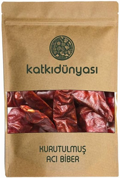 Katkı Dünyası Kurutulmuş Acı Biber Sapsız 100 Gr