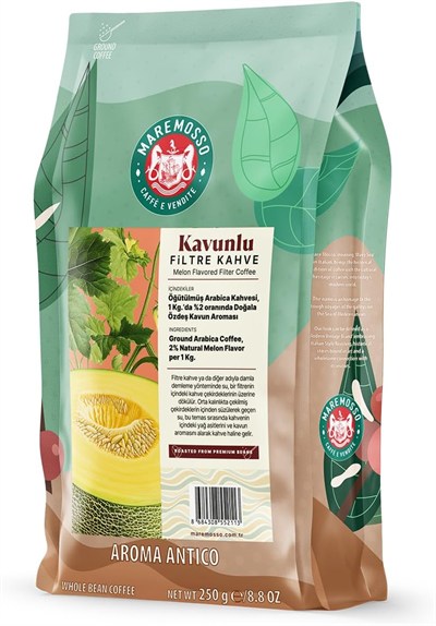 Kavun Aromalı Öğütülmüş Filtre Kahve 250 Gr.