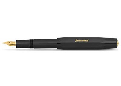 Kaweco 10000000 Klasik Sport Dolma Kalem, Medium Uç Siyah - Seçenekler: Medium, Broad, Extra Fine, Fine