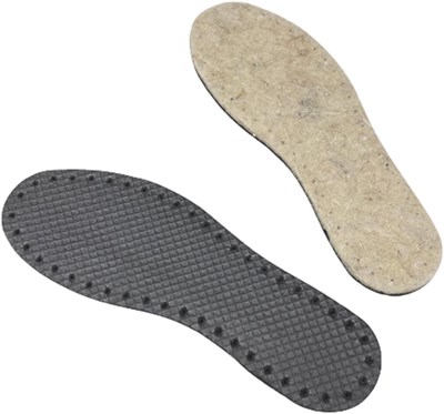 Keçe Tabanlık, Ayakkabı, Örgü Patik Tabanı Krem 39-40