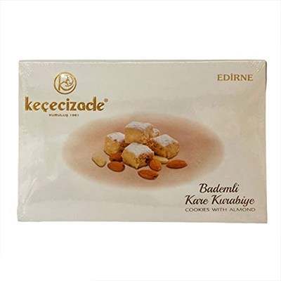 Keçecizade Bademli Kare Kesim Kurabiye 450 GR (Kavala Kurabiyesi)