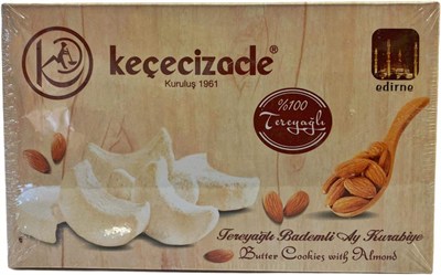 Keçecizade Tereyağlı Bademli Kurabiye 445 GR (Kavala Kurabiyesi)