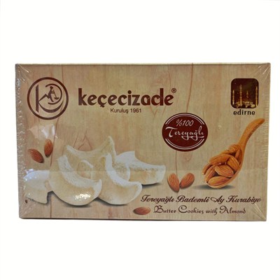 Keçecizade Tereyağlı Bademli Kurabiye 445 GR (Kavala Kurabiyesi)