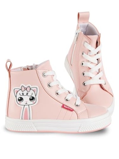 Kedicik Pembe Kız Çocuk Sneakers Spor Ayakkabı