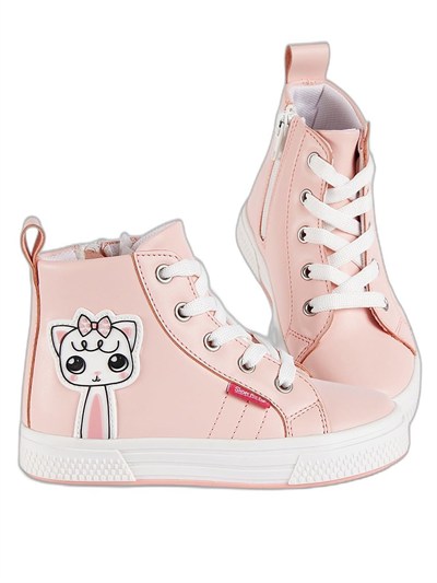 Kedicik Pembe Kız Çocuk Sneakers Spor Ayakkabı