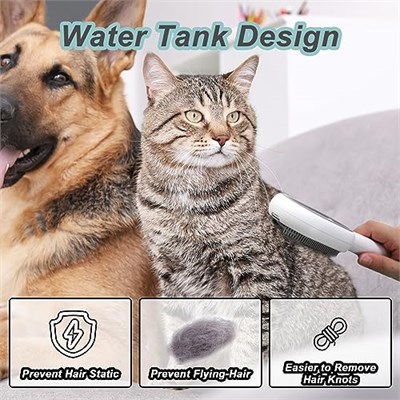 Kediler Köpekler için Su Fırçası, 4ü 1 Arada Evcil Hayvan Bakım Banyo Fırçası, 2si 1 Arada Temizleme Fırçası Kedi, Islak Kedi Tarağı, Su Tanklı Pet Tüy Alma Tarağı, Yapışkan Fırça 2.0 (Havlu Dahil