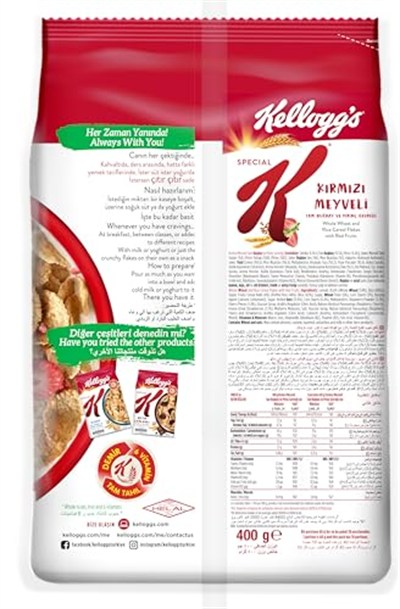 Kelloggs Special K Kırmızı Meyveli 400 Gr