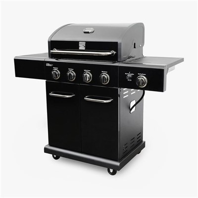 Kenmore Gazlı Barbekü 4 Ocaklı Siyah