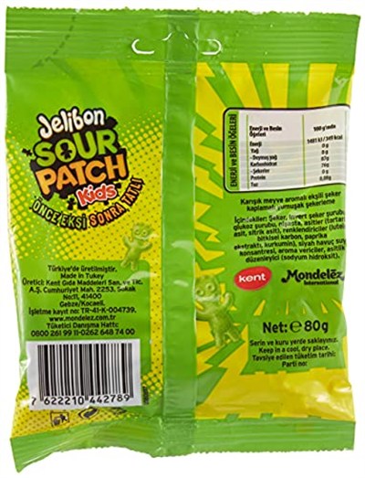 Kent Jelibon Sour Patch Kids 80 gr