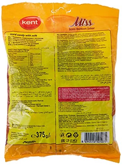 Kent Missbonbon Sütlü Nostaljik Bayram Şekeri 375 gr