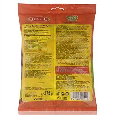 Kent Tofy Meyveli 375 gr Şeker